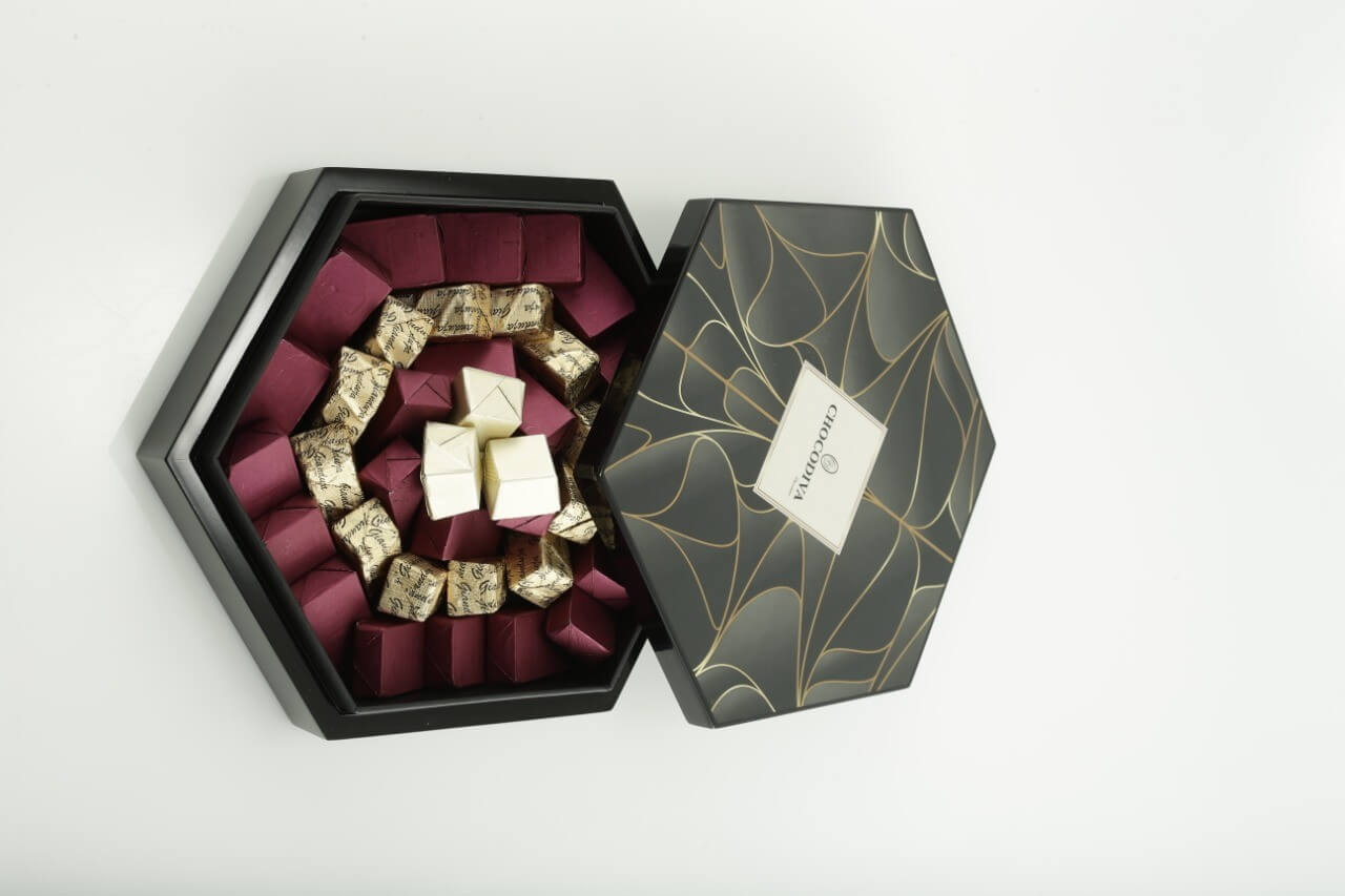 Coffret Hexagonale Bois Noble Recto/Verso